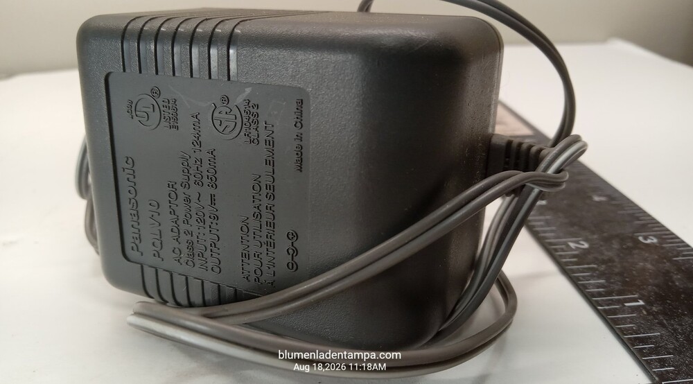 Panasonic PQLV10 AC Adapter Power Supply 9V 850mA